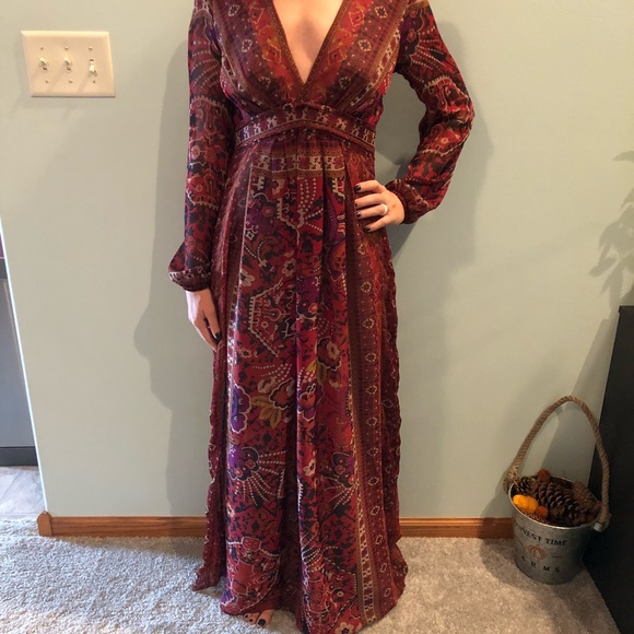 ranna gill maxi dress Ranna Gill Printed Halter Maxi Dress in Chiffon for Women Ranna Gill XS
